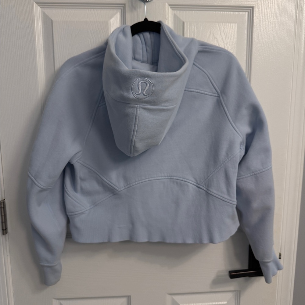 Lululemon Blue Cropped Zip-Up Hoodie - 2 - Picture 2 of 4